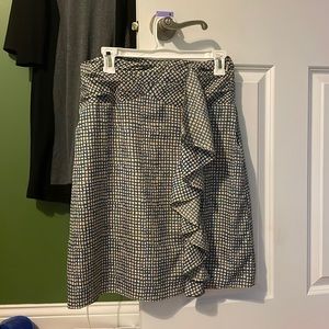 Chic Downeast medium green & cream skirt